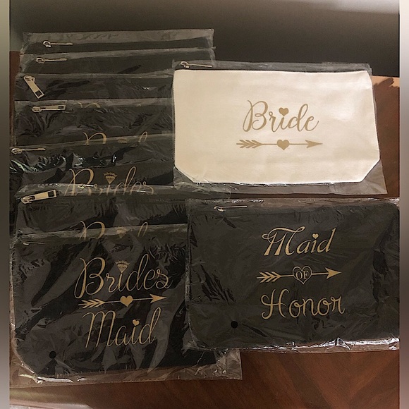 Handbags - Wedding party toiletries makeup bags, bridesmaid etc